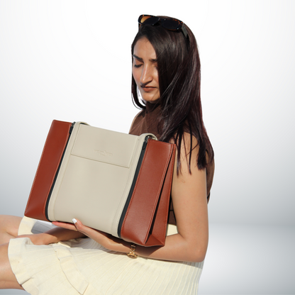 VANILLA MOUSSE X TAN PANELS