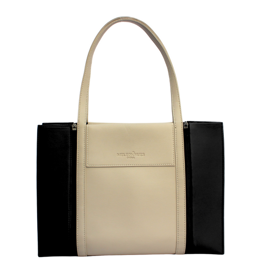 VANILLA MOUSSE X BLACK PANELS